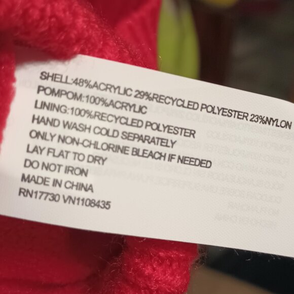 NEW Baby Candy Cane Bonnet - Cat & Jack™ 0-6M - Picture 7 of 7